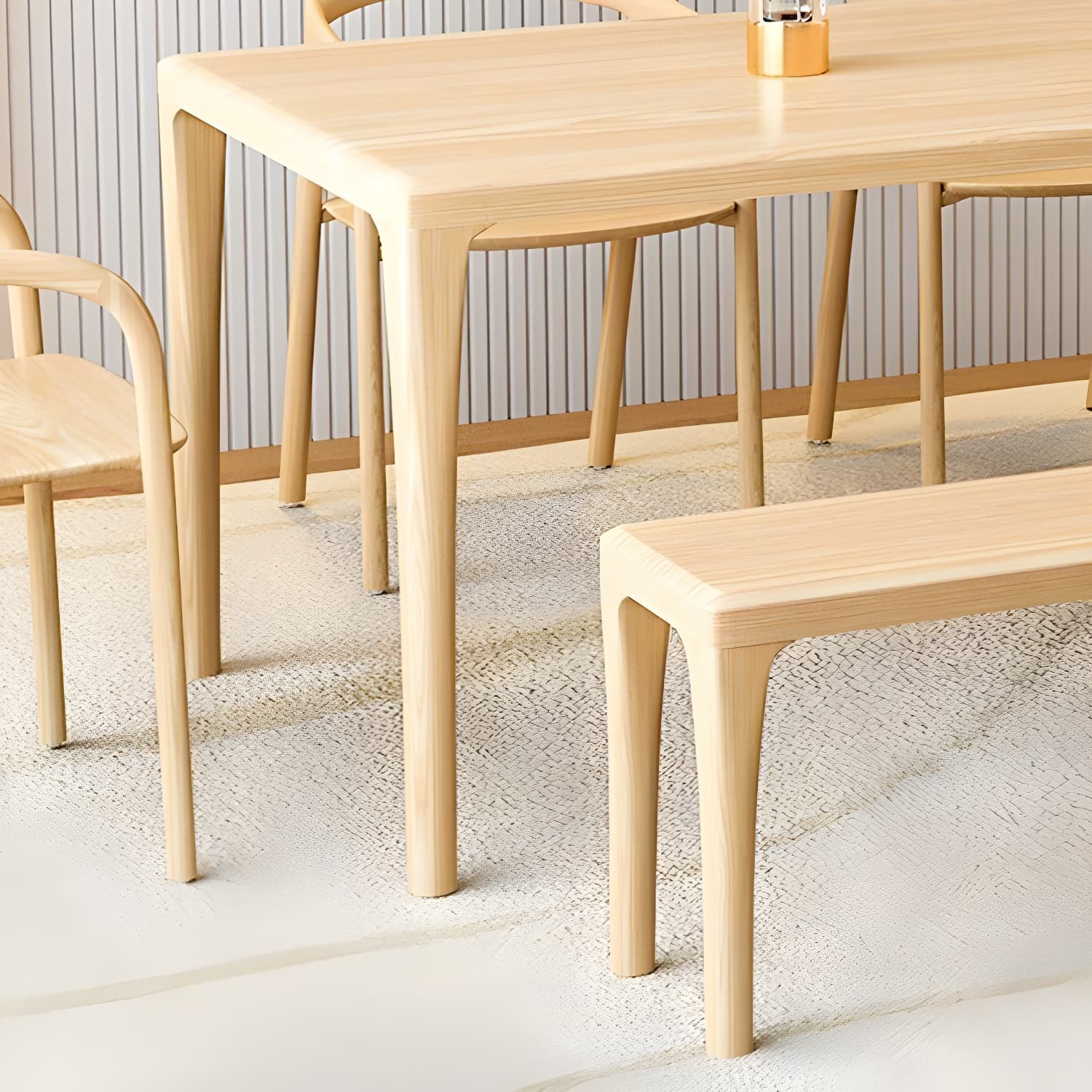 Modern Rectangle Wood Dining Table 1/5/6/7 Pieces Dining Set for Dining Room thumbnail 8