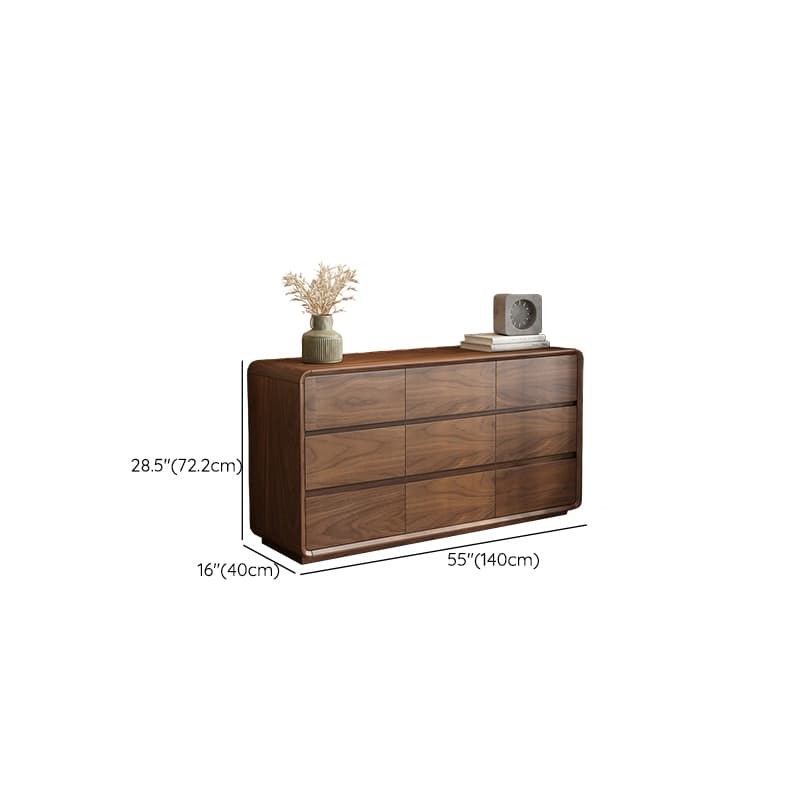 Cocoa Casual Rubberwood Double Dresser/Lingerie Chest with 9 Drawers/6 Drawers/8 Drawers Horizontal/Vertical thumbnail 19