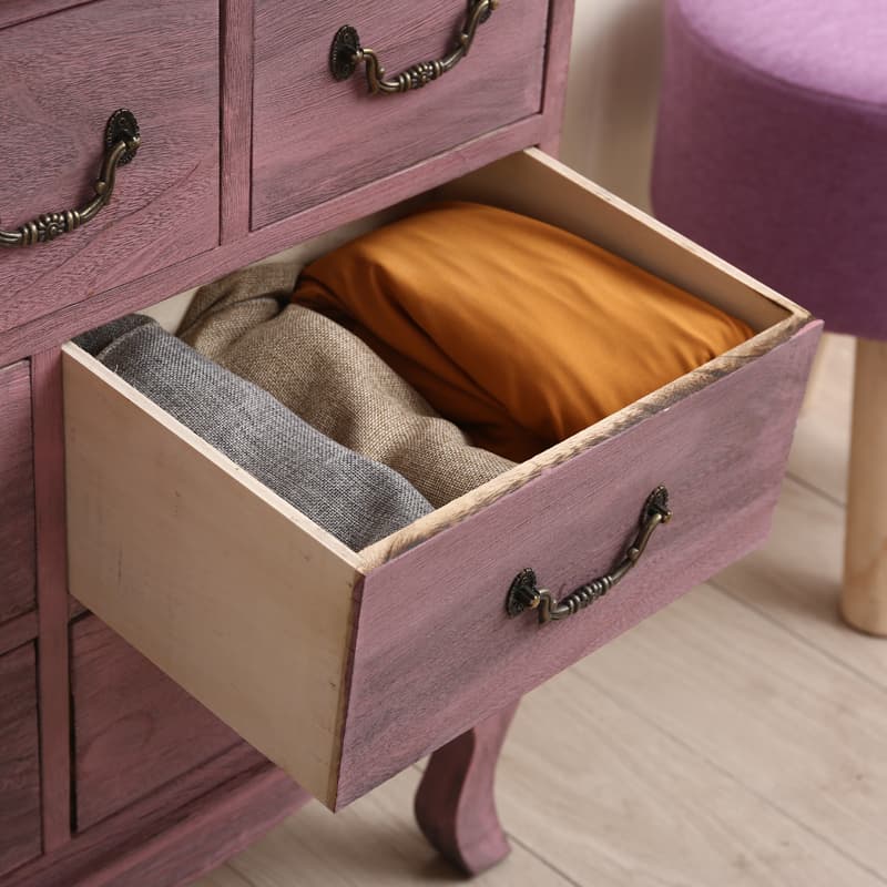 French Wood Vertical Console Dresser with 9 Drawers/7 Drawers/10 Drawers thumbnail 13
