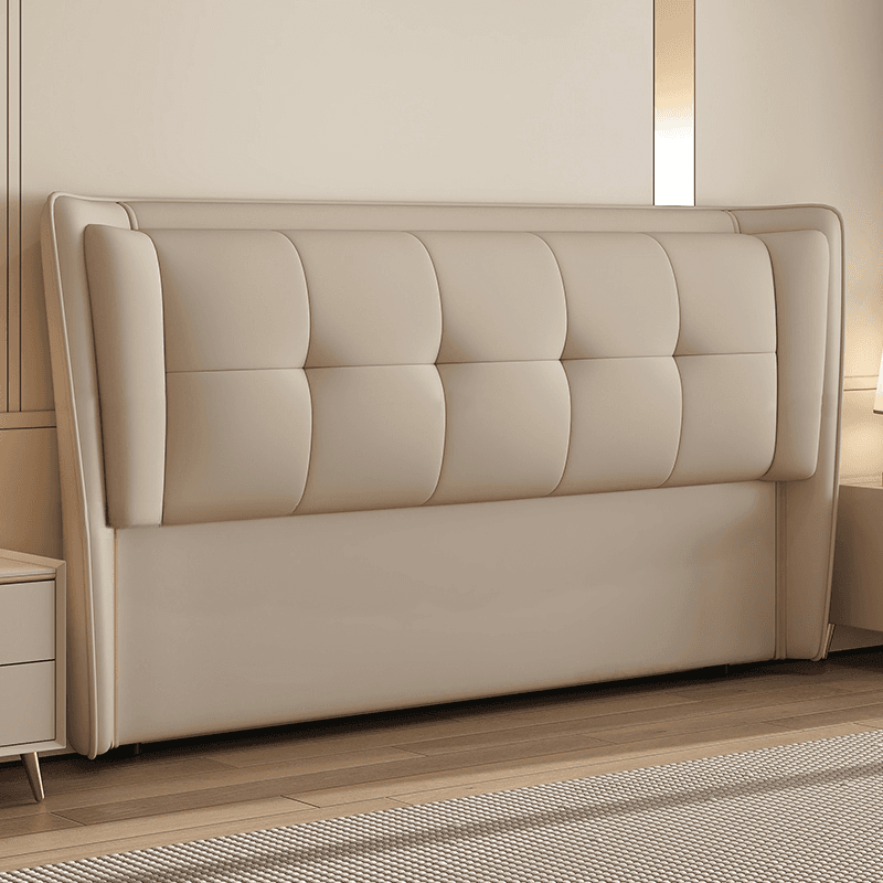 Trendy Panel Headboard with No Distressing, Piled Tufted Rectangle Design for King/Full Bed, Featuring Sponge Upholstery and Standard Height thumbnail 4