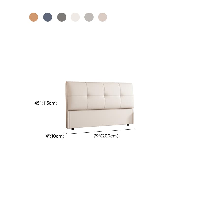 Simplistic Style Panel Headboard with No Distressing, Piled Tufted Rectangular Shape for Queen/Twin/Full Bed, Featuring Sponge Upholstery and Standard Height thumbnail 13