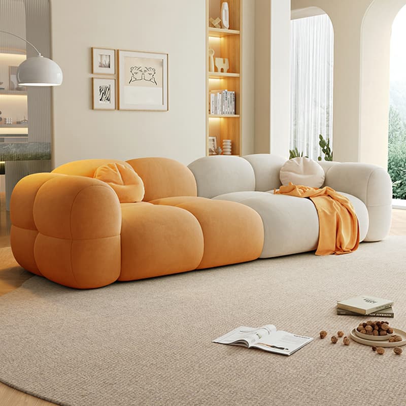 Anti Cat Scratch Velvet Modern Sofa with Stain Resistant Feature thumbnail 4