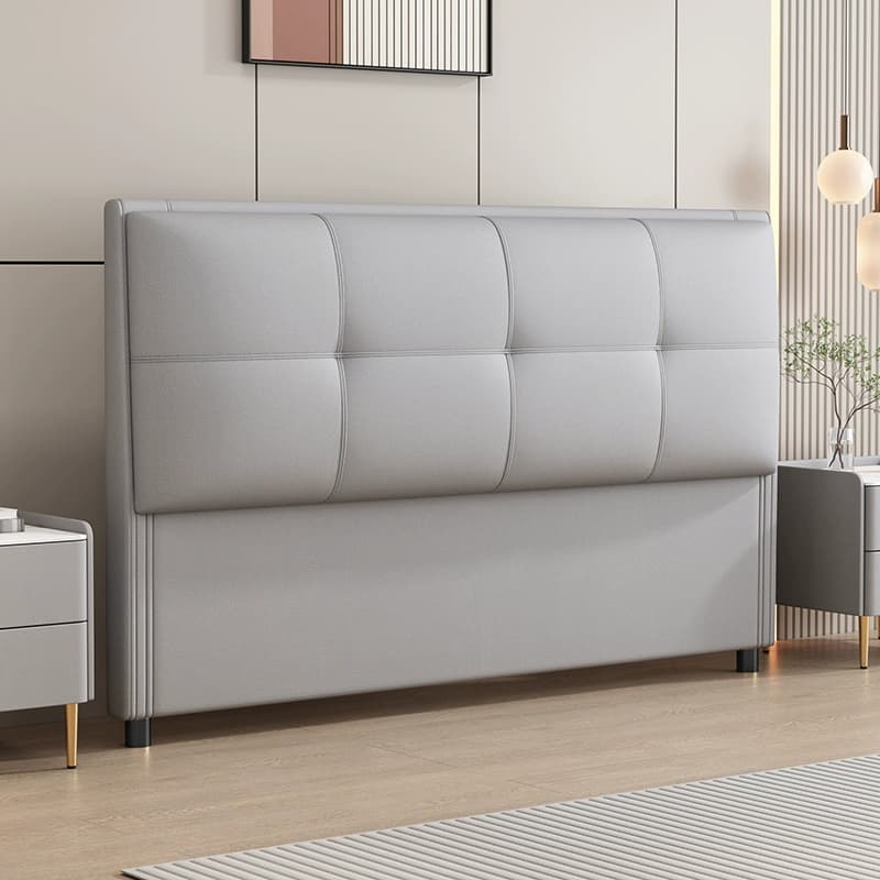 Modish Style Pine Wood Panel Headboard with No Distressing, Rectangle Shape for King/Queen/Full Bed, Featuring Sponge Upholstery Fill and Standard Height thumbnail 5