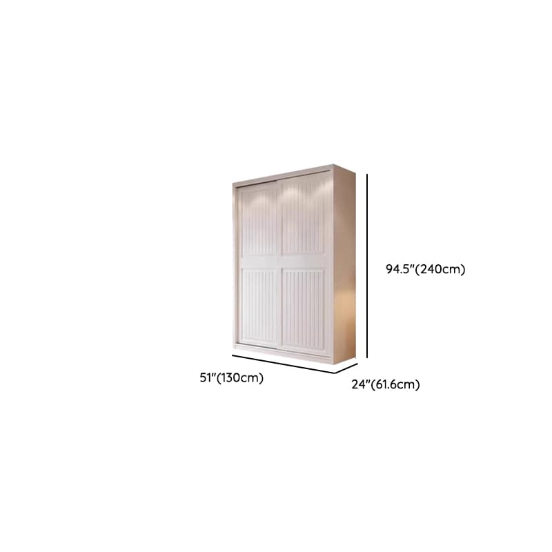 White Modish Manufactured Wood Independent Armoire Cabinet with Soft Close Drawer, Soft Close Door, and Interior Shelves thumbnail 34