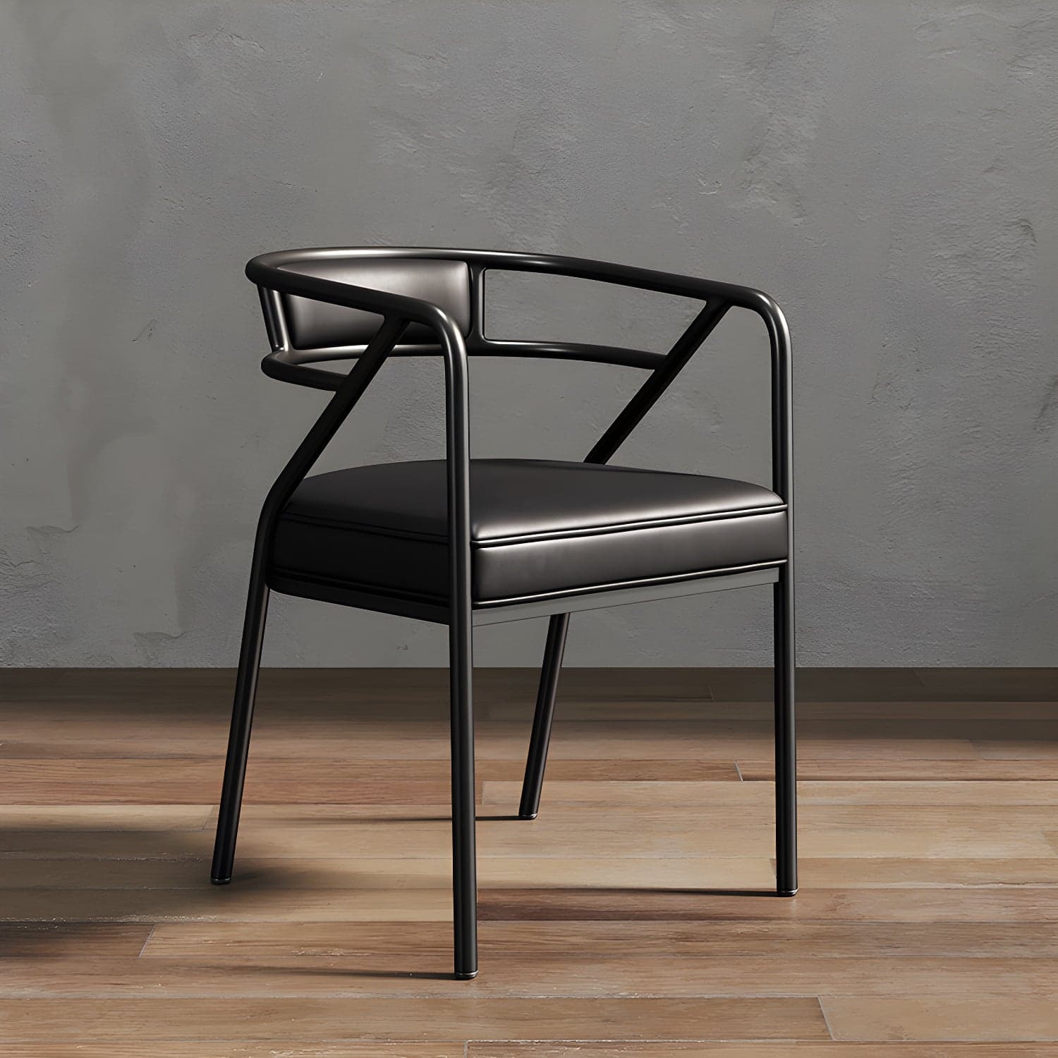 Glam Dining Chair Open Back Upholstered Dining Side Chair with Metal Legs thumbnail 9