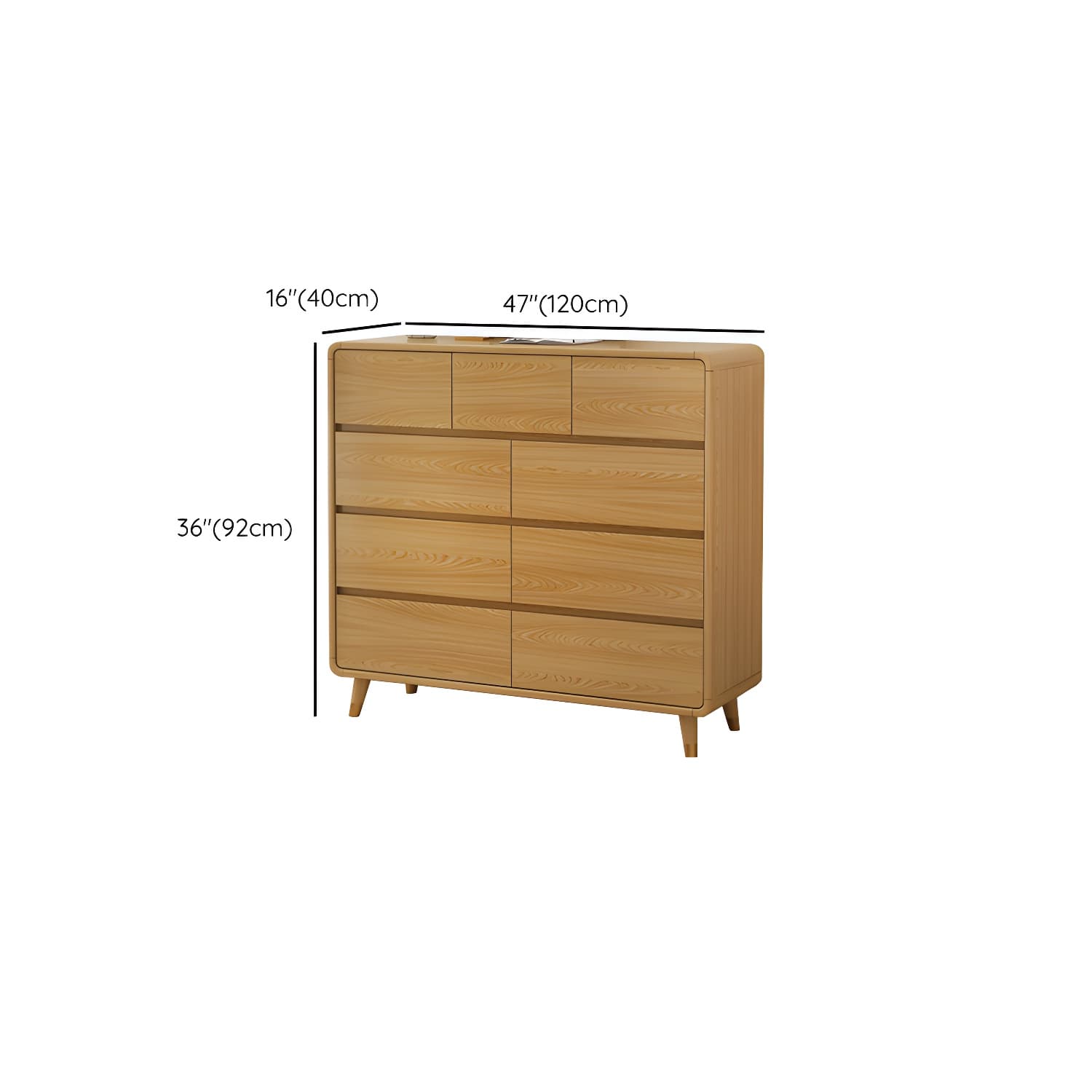 Traditional Wood Dressers with Drawers and Soft Close Glides thumbnail 24