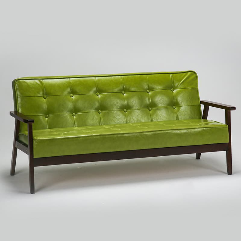 Modern Wood Frame Tufted Back Sofa with Cotton Seat Sleek and Stylish Seating thumbnail 7