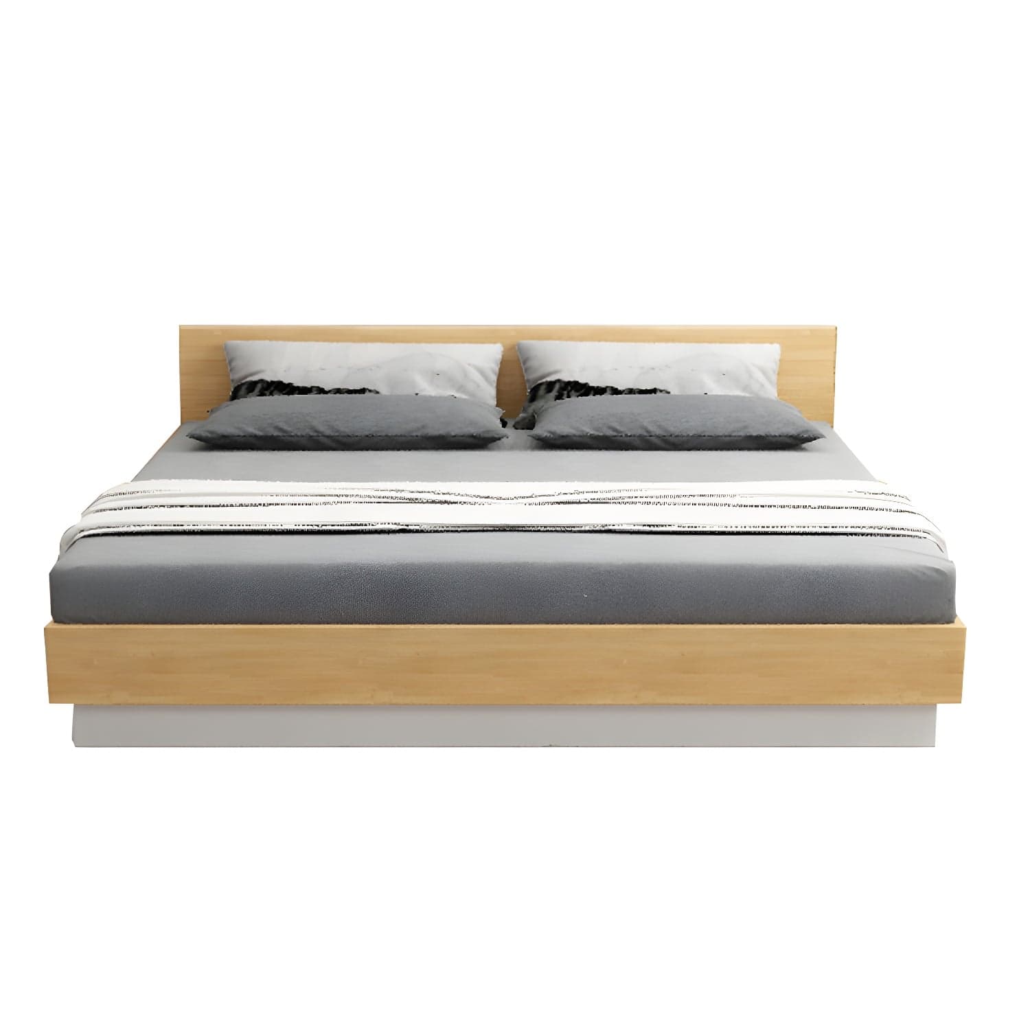 Lift Up Storage Platform Bed Contemporary Platform Bed Frame with Headboard thumbnail 3