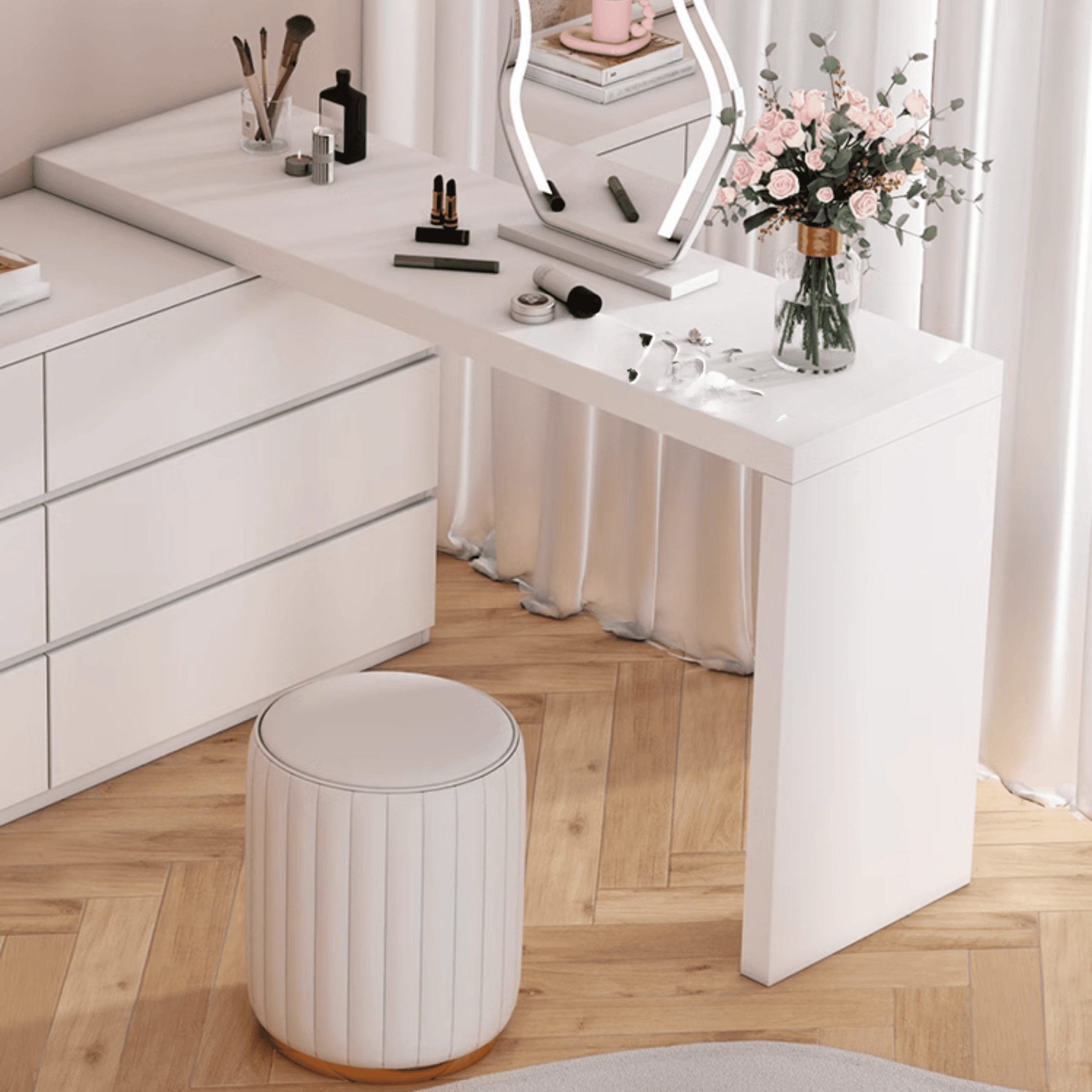 4 Tiers/3 Tiers/5 Tiers Cube Console Dresser/Lingerie Chest for Entry in a Scandinavian Style thumbnail 11