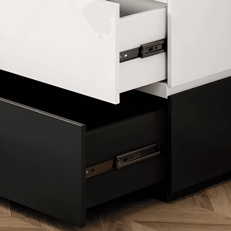 Trendy Rectangle Utility Cabinet with Manufactured Wood Countertop, Ink/White Top, and Soft Close Drawer thumbnail 8