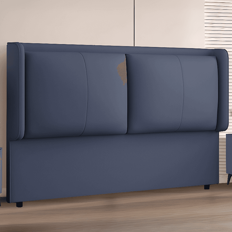 Simplistic Panel Headboard in Pine Wood with No Distressing, Rectangular Shape for King/Full/Queen Bed, Featuring Sponge Upholstery Fill and Standard Height thumbnail 2