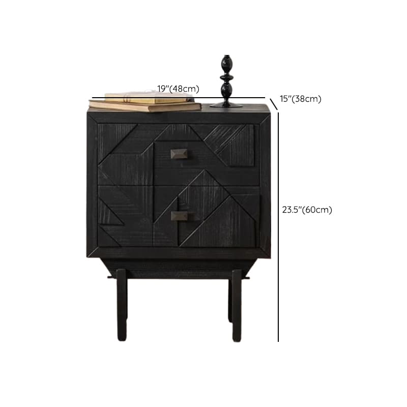 Modern Simple Style Rectangle Standalone Accent Chest with Lumber Drawer in Ink thumbnail 10