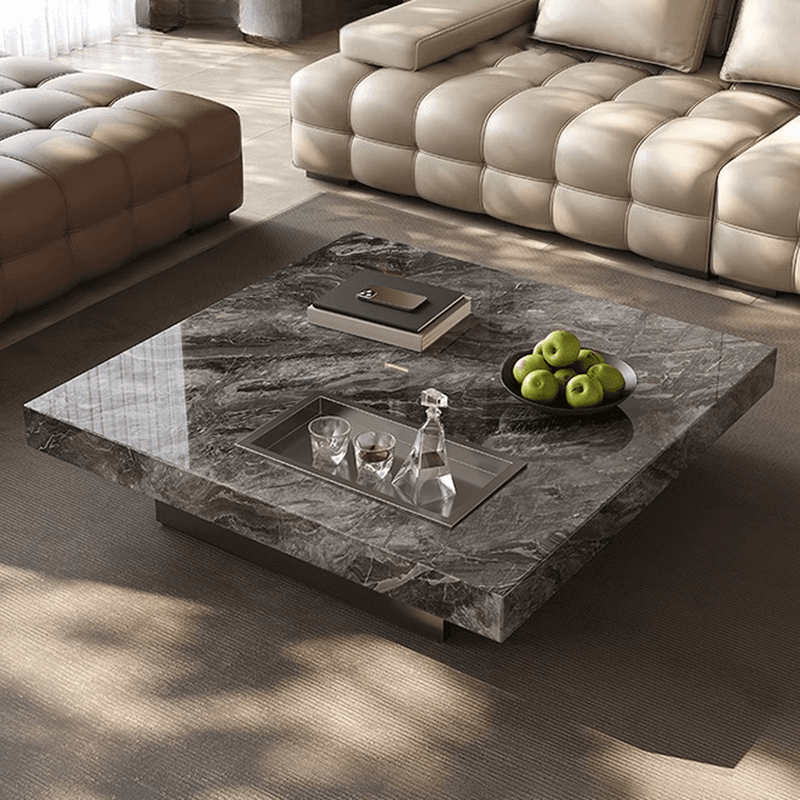 Dual Footing Geometric Figure/Square Accent Table for Home thumbnail 8