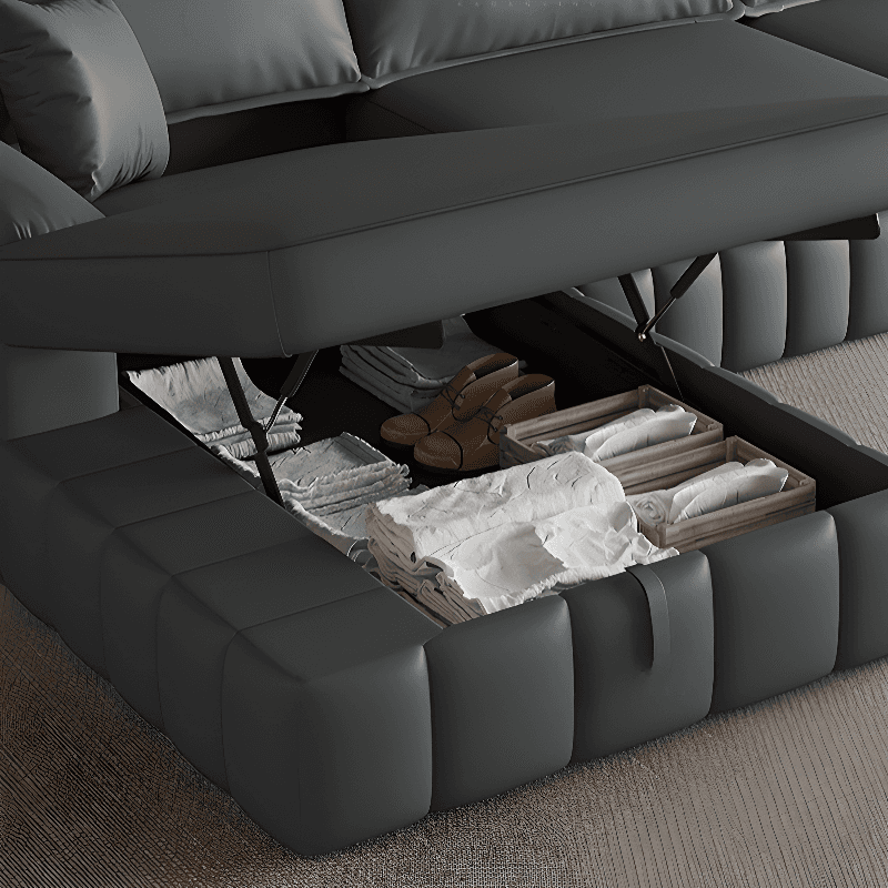 L-Shape/Straight Left Hand Facing/Horizontal Sofa Recliner/Convertible Sofa with Under-seat-storage thumbnail 7