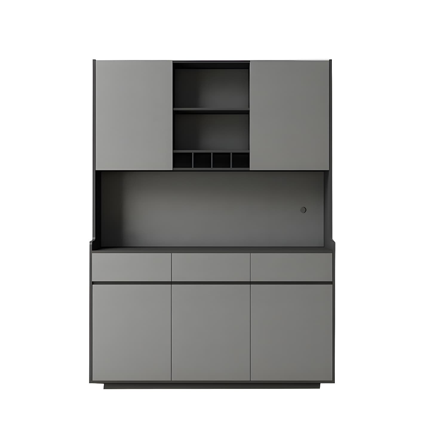 Five Doors Three Drawers Sideboard Glam Buffet Server for Living Room thumbnail 14