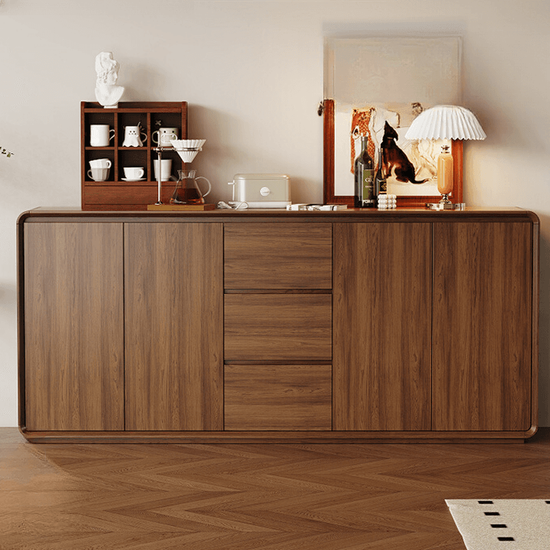 Narrow/Standard/Wide Auburn Sideboard with Lumber Adjustable Shelf, Locker, 3 Drawers and 4 Doors/2 Doors/Single Door thumbnail 1