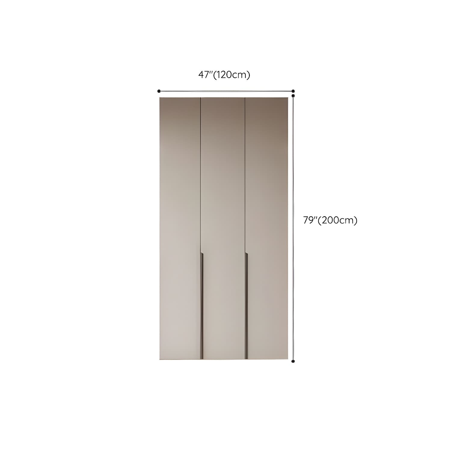 Modern Grey Wood Armoire with Solid Construction and Limited Warranty thumbnail 14