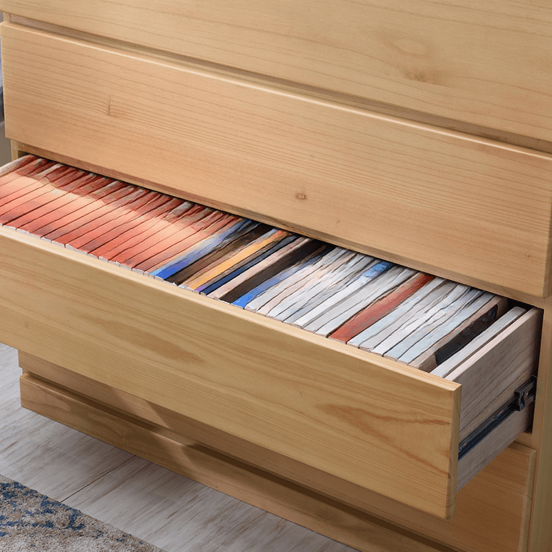 Nordic Cube-Shaped Lacquered Semainier/Console Dresser for Sleeping Room thumbnail 13
