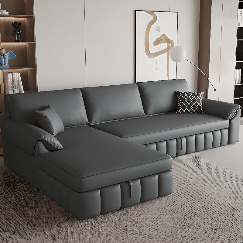 L-Shape/Straight Left Hand Facing/Horizontal Sofa Recliner/Convertible Sofa with Under-seat-storage thumbnail 1