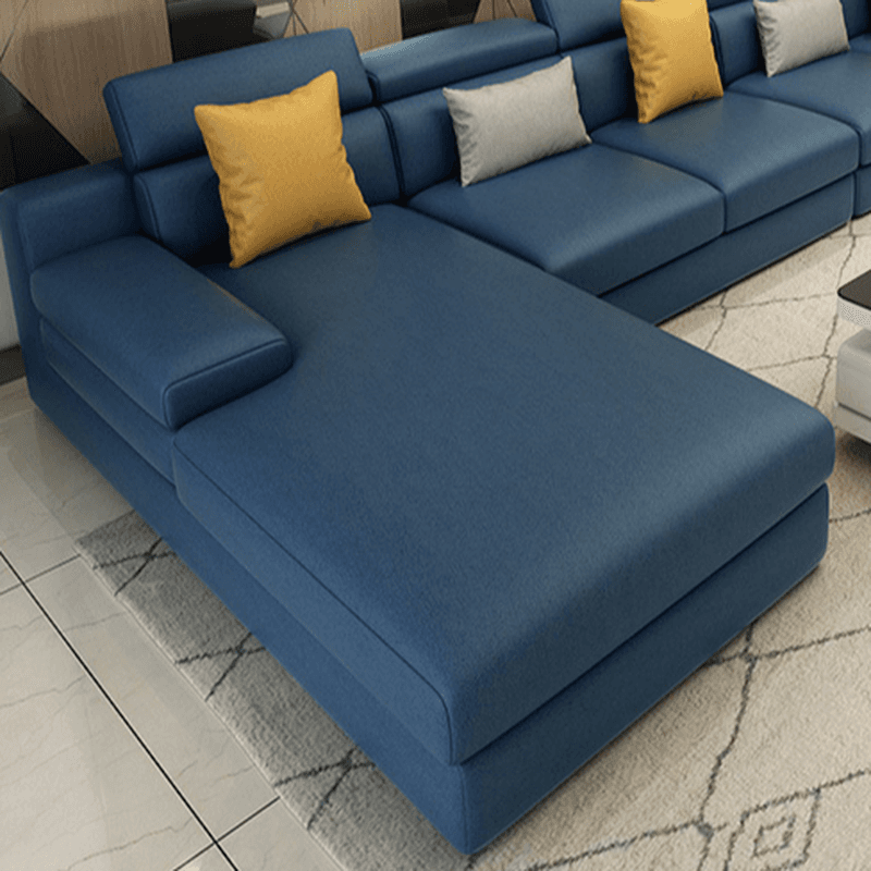 L-Shape Sofa Chaise with Left Hand Facing Orientation, Standard Foam Seat, Adjustable Headrest, and Concealed Support thumbnail 13