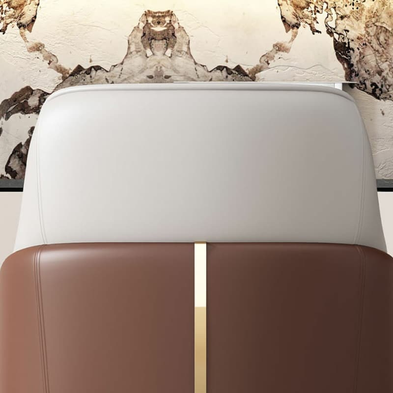Stylish Modern Sloped Arm Chair for Kitchen & Dining with Low Back and Arms thumbnail 10