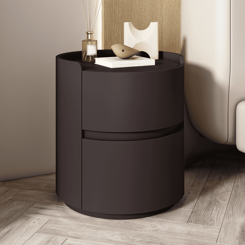 Simple 2 Tiers Nightstand With Drawer Organization, 2 Drawers thumbnail 3