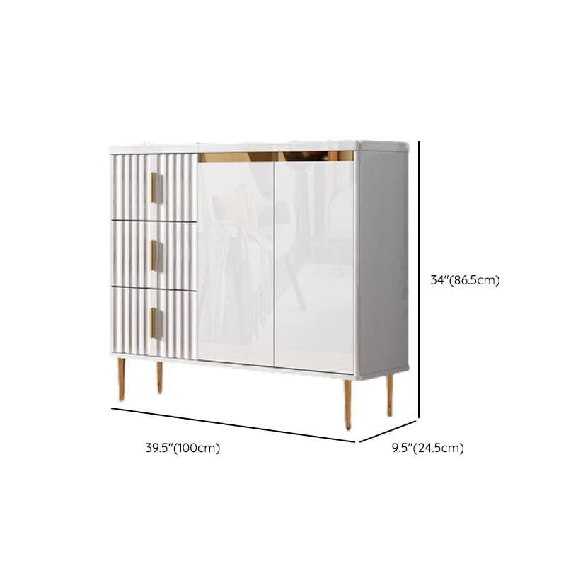Luxurious Chalk Stone Standard Flooring Sideboard with 3 Doors & Variable Shelf thumbnail 20