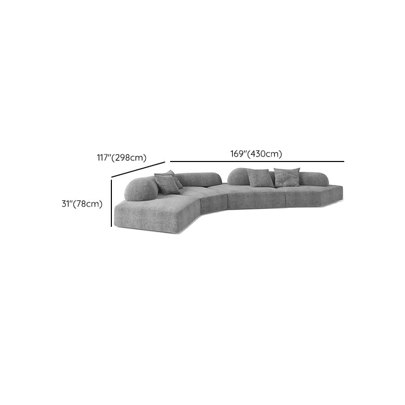 L-Shape/Straight Sofa/Corner Sectional with Left/Horizontal Orientation and Button-tufted Detail thumbnail 6