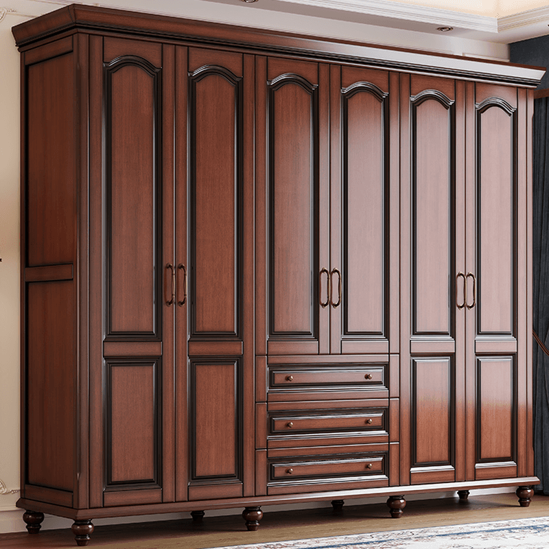 Standalone Wood Armoire Cabinet with Hinged Soft Close Door, Soft Close Drawer & Interior Shelves thumbnail 4
