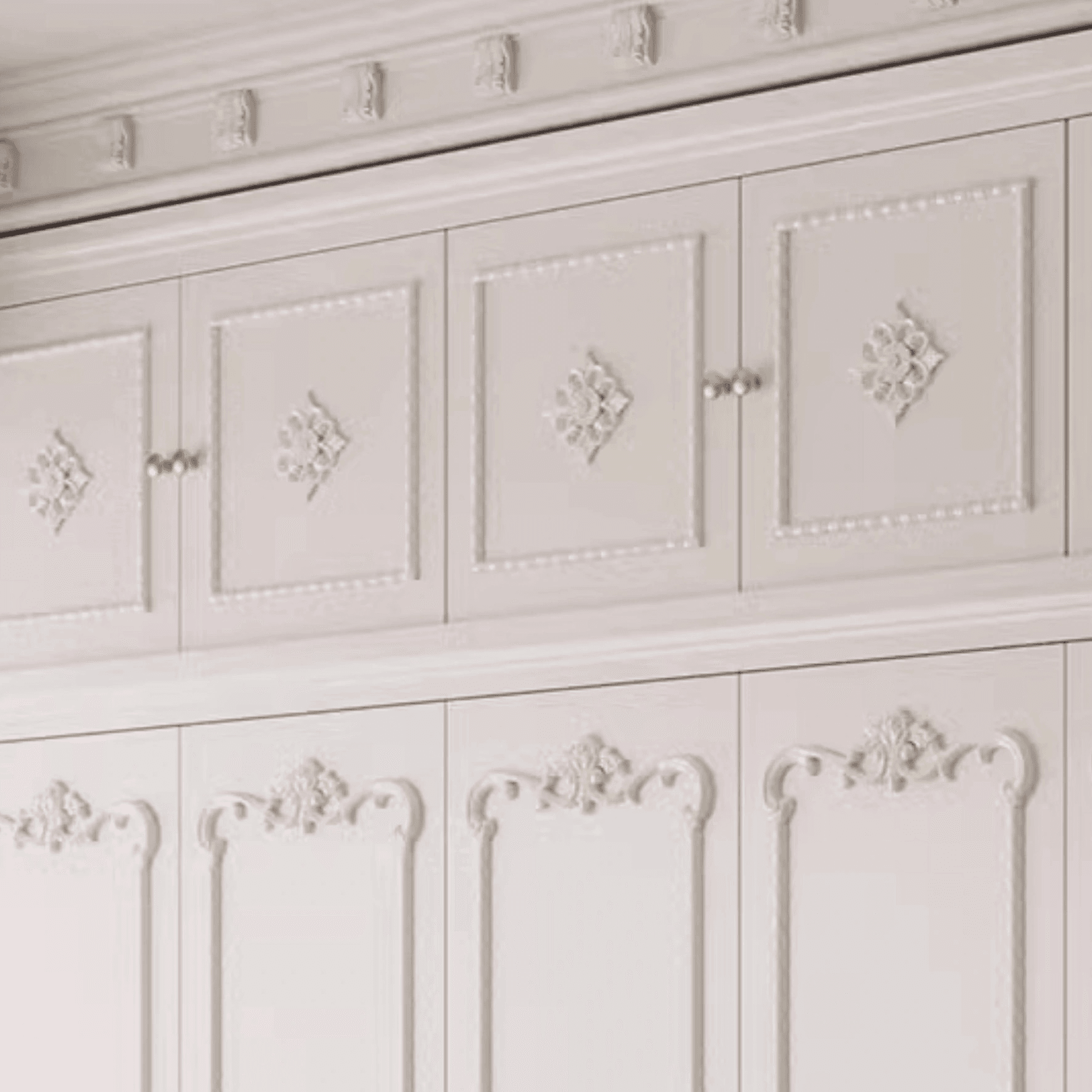 White Simple Timber Wardrobe Closet Soft Close Drawer Soft Close Door Interior Shelves thumbnail 6
