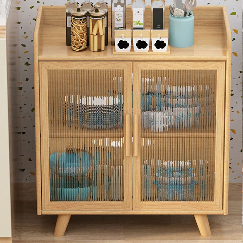 Scandinavian Style Narrow Wood Cabinet 40 cm Buffet & Sideboard Without Drawers Server thumbnail 18