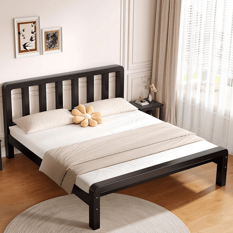 Minimalist Solid Color Tatami Bed/Platform Bed with Alloy Frame and Leg thumbnail 3