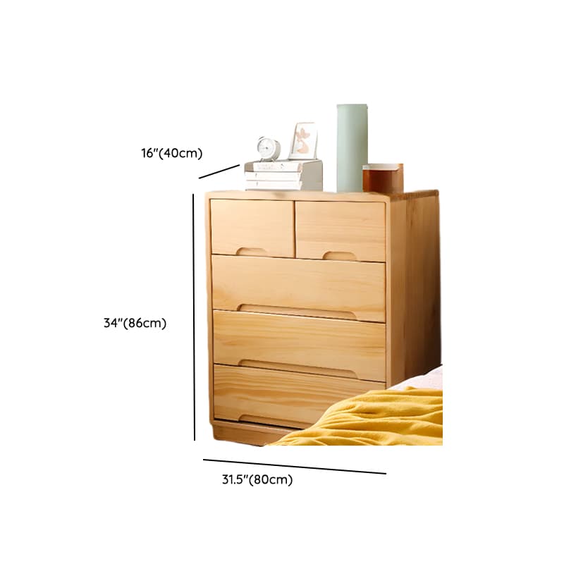 Modern Natural Wood Vertical Lingerie Chest with 6 Drawers/7 Drawers/5 Drawers thumbnail 22