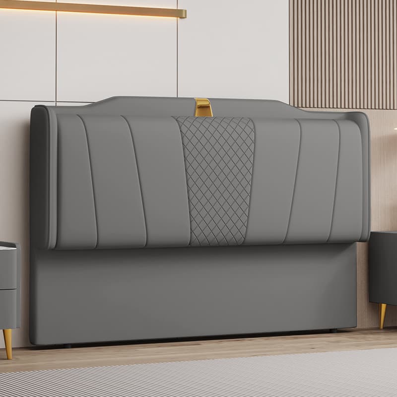 Modish Style Panel Headboard in Pine Wood with No Distressing, Rectangle Shape for Queen/Full/Twin XL Bed, Featuring Sponge Upholstery and Standard Height thumbnail 1