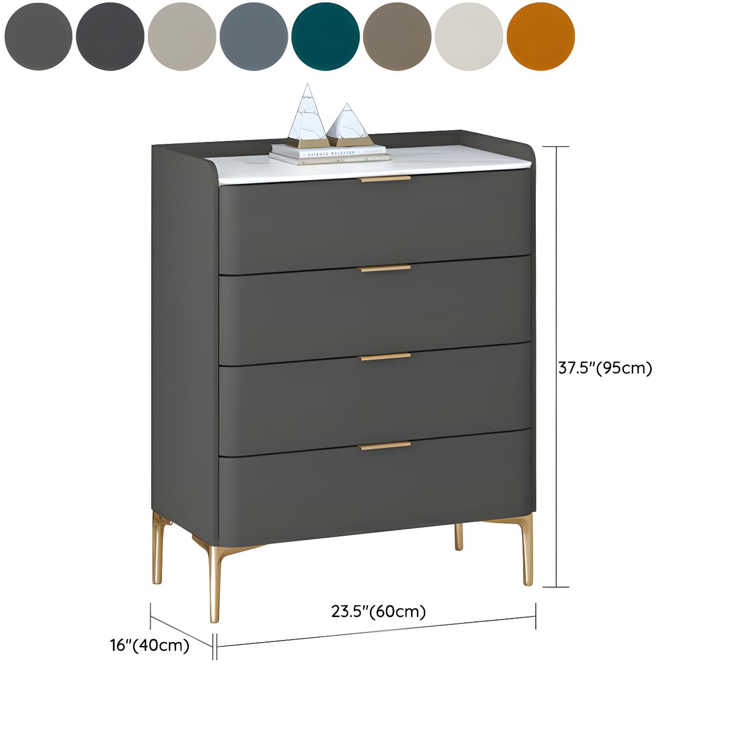Modern Pine Wood Dresser with Drawers and Soft Close Glides in Narrow Design thumbnail 24