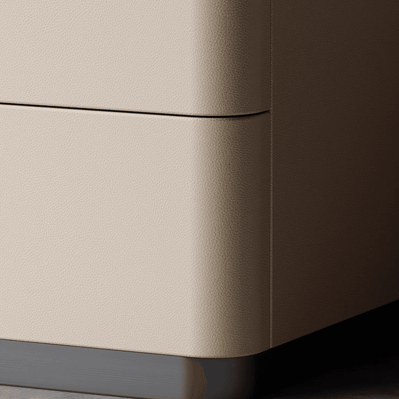Modish Drawer Storage Bedside Table with 2 Drawers and Sintered Stone Countertop thumbnail 16