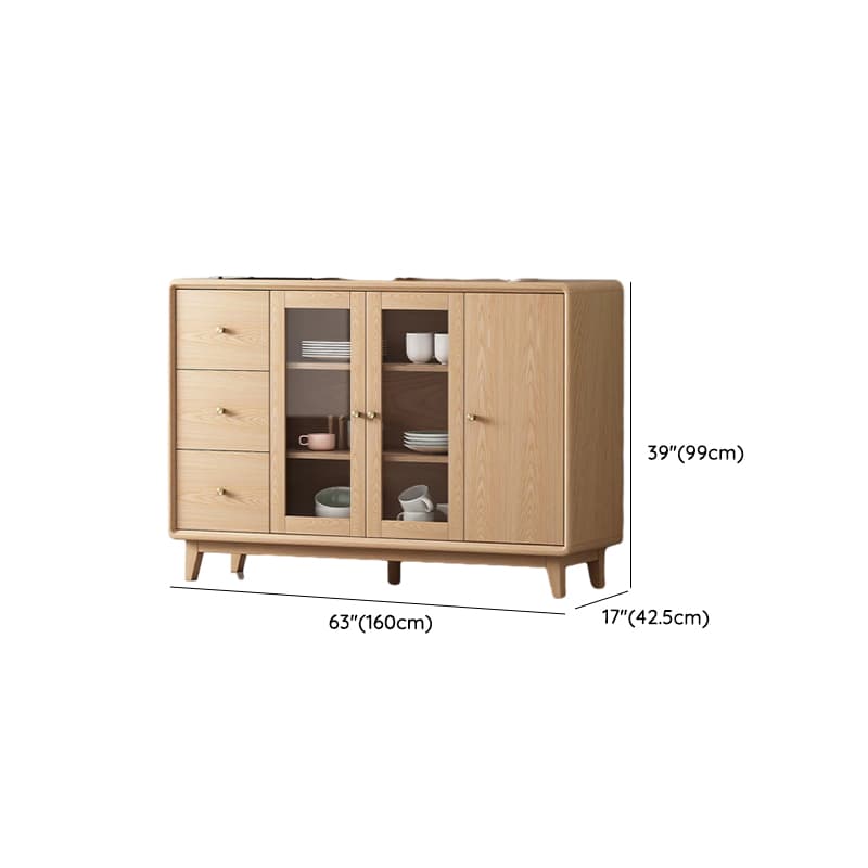 Unfinished Color Microwave Shelf Cabinet with Stemware Stand, Self-supporting in Culinary Space, Flooring Design, Kitchen Appliance Organizer, and Worktop Countertop thumbnail 12