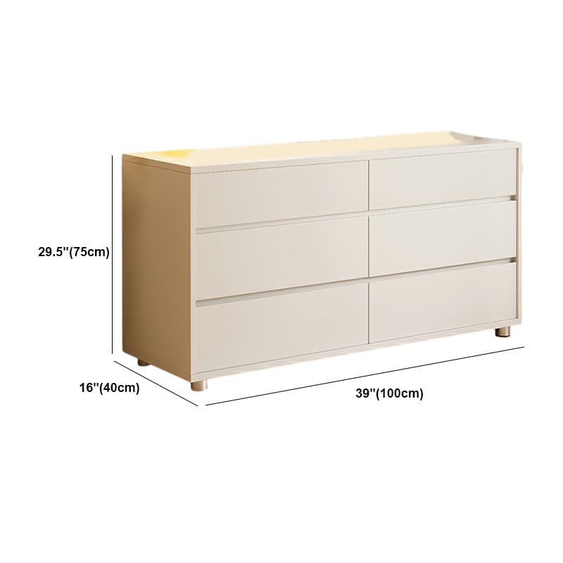 Modern White Wood Dressers with Soft-Close Drawers , Shelves Not Included - image 23