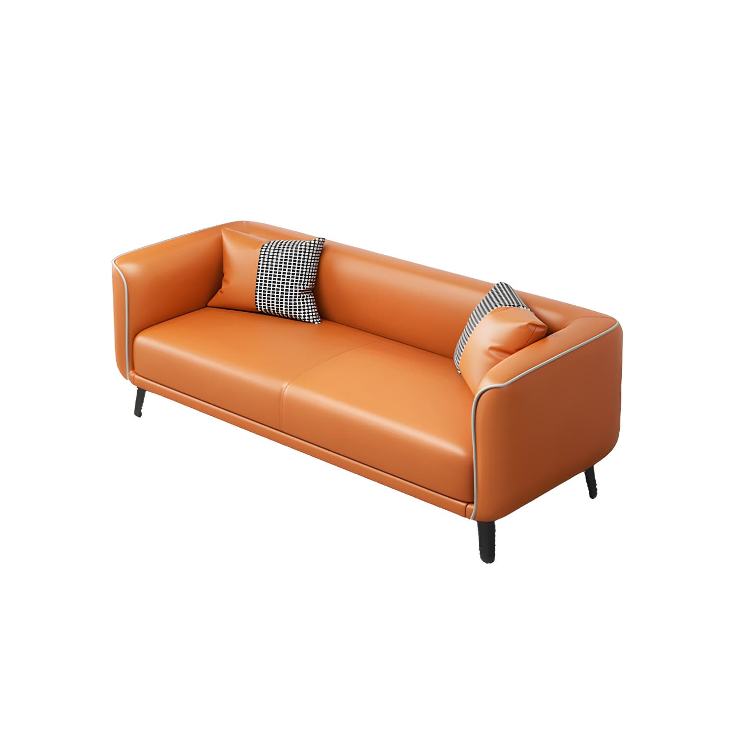 Modern Square Arm Standard Sofa Metal Legs Settee for Living Room thumbnail 15