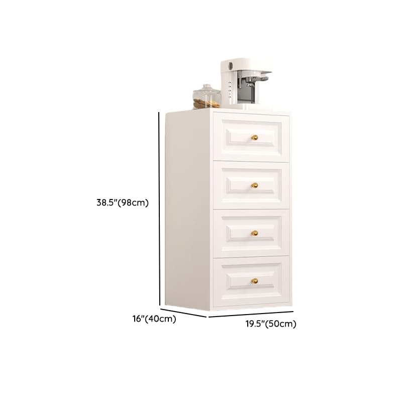 White Simple Iron Lingerie Chest/Bachelor Chest with 5/4/3 Drawers in Vertical/Horizontal Orientation thumbnail 16
