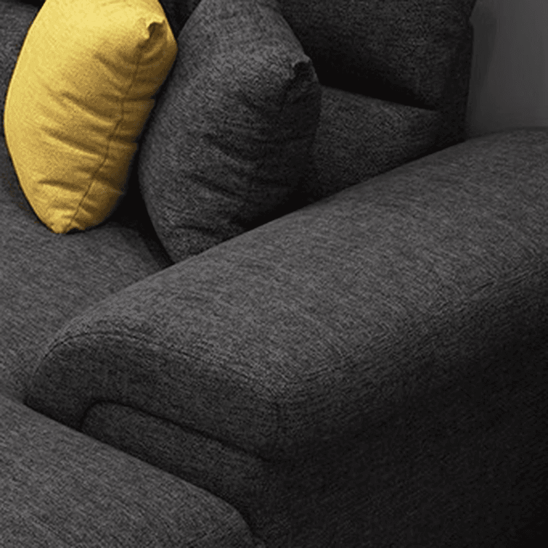 L-Shape Olive Green/Oatmeal/Midnight Black Right Upholstered Sofa Recliner in a Contemporary Style thumbnail 12