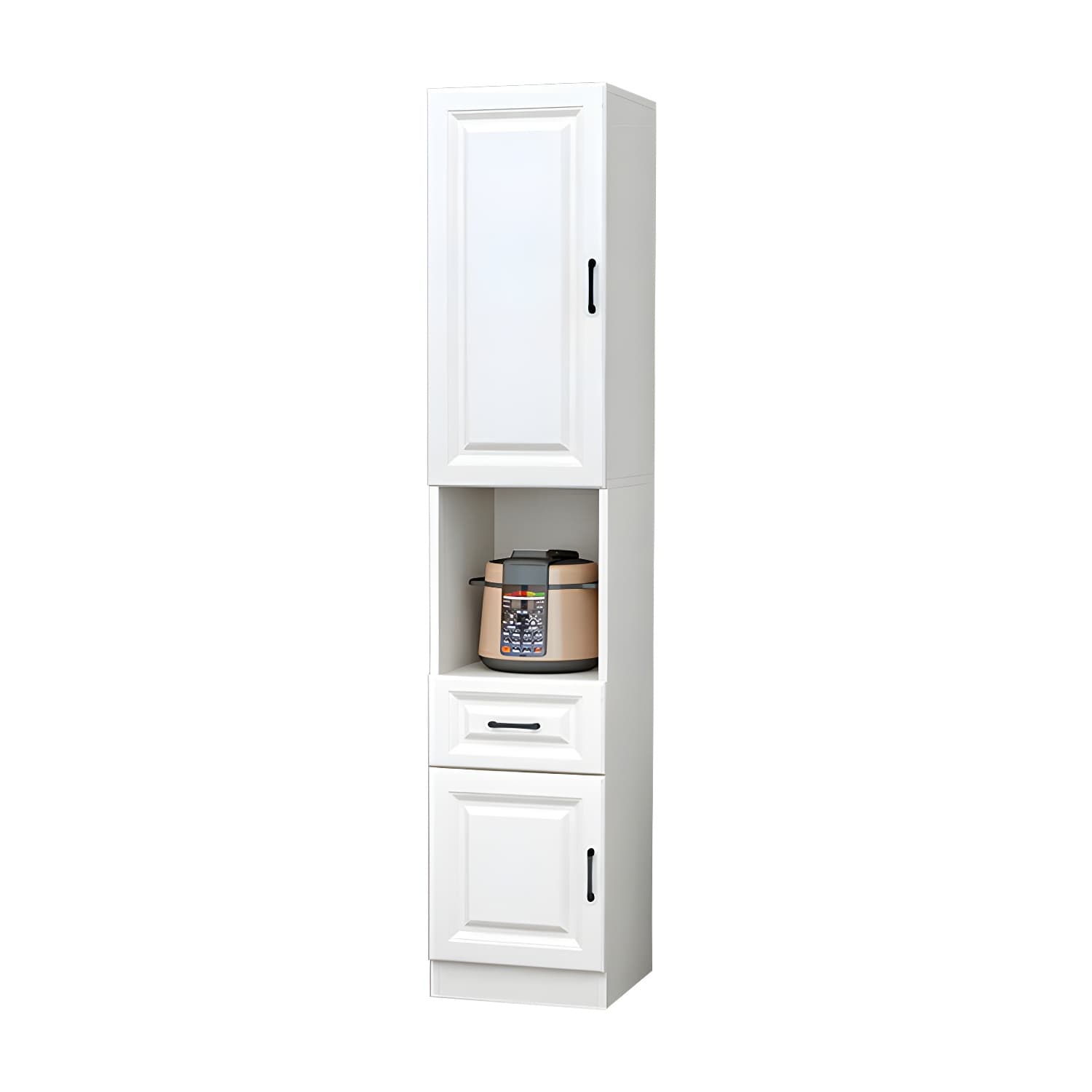 Wood Glam Server with Cabinets and Drawers - Narrow Size - Stylish and Functional thumbnail 13