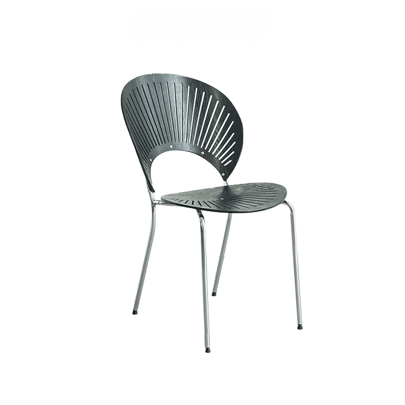 Dining Room Sturdy Side Chair with Outlined Frame and Foot Pads thumbnail 16