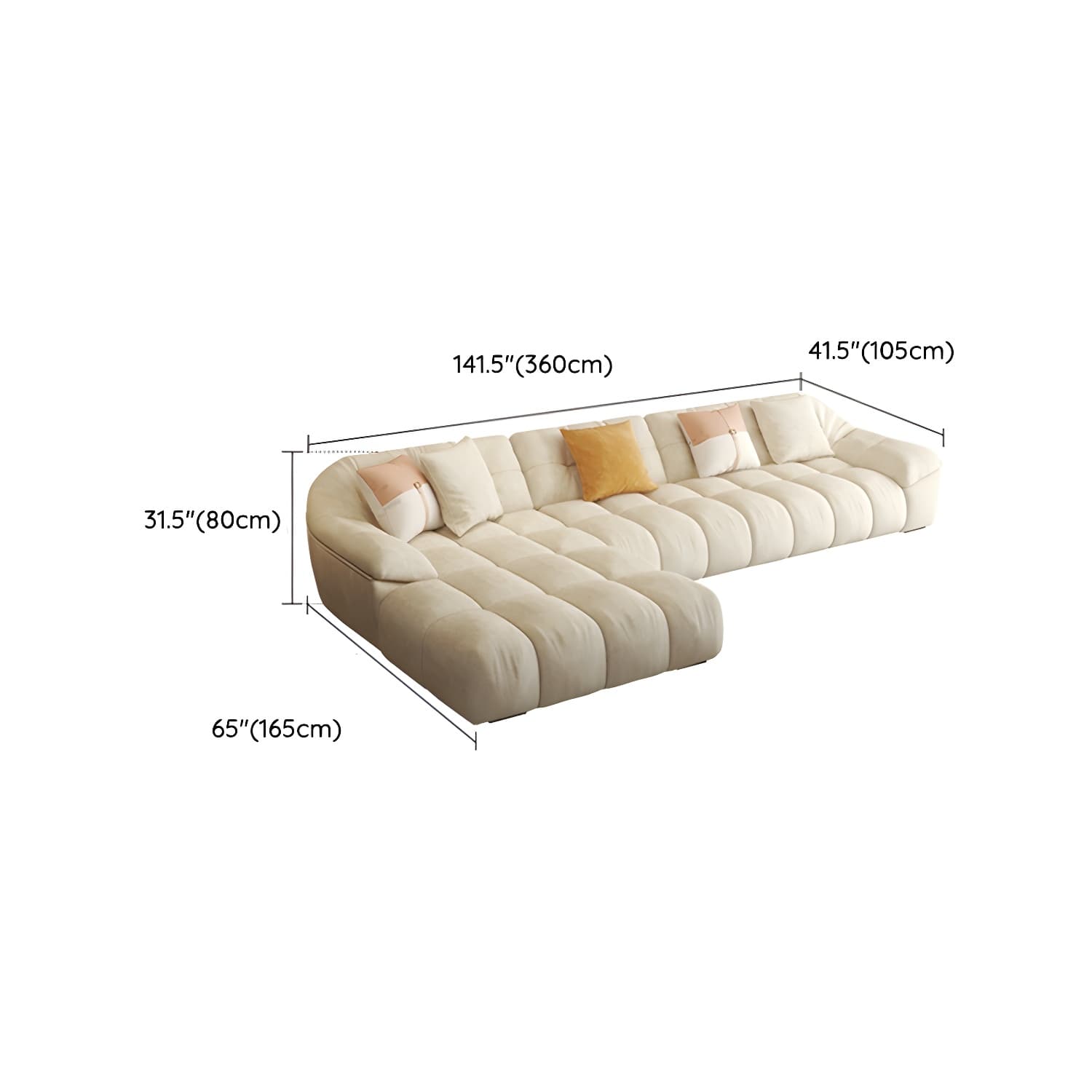 Comfortable Polyester Blend Showcase Sectional Sofa for Contemporary Home Decor thumbnail 23