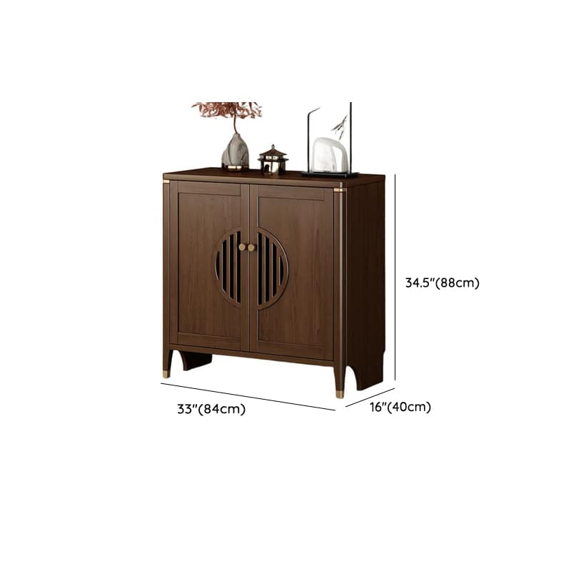 Espresso Standard/Wide/Narrow Timber Sideboard with 4 Doors/3 Doors/2 Doors, Adaptable Shelf and Pantry Hutch, 3 Drawers/6 Drawers/2 Drawers Included/Not Included thumbnail 27