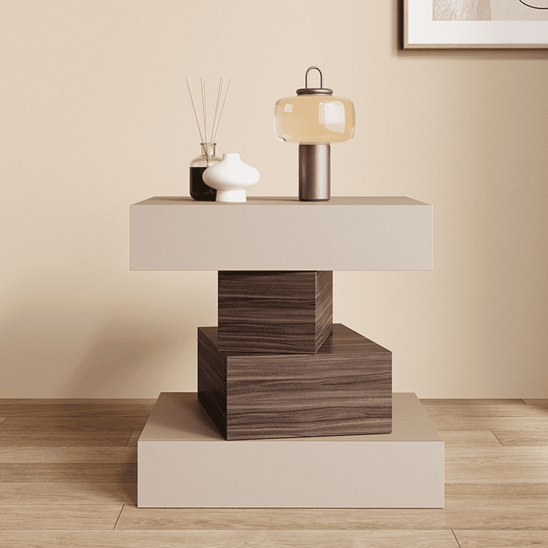 Scandinavian Synthetic Leather Drawer Storage Nightstand with 4 Drawers thumbnail 10