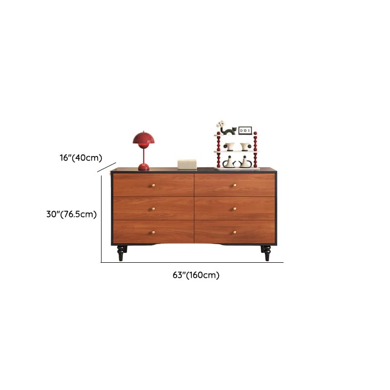 Cocoa Simple Manufactured Wood Bachelor Chest/Console Dresser/Lingerie Chest with 6/5/3 Drawers Vertical/Horizontal thumbnail 18
