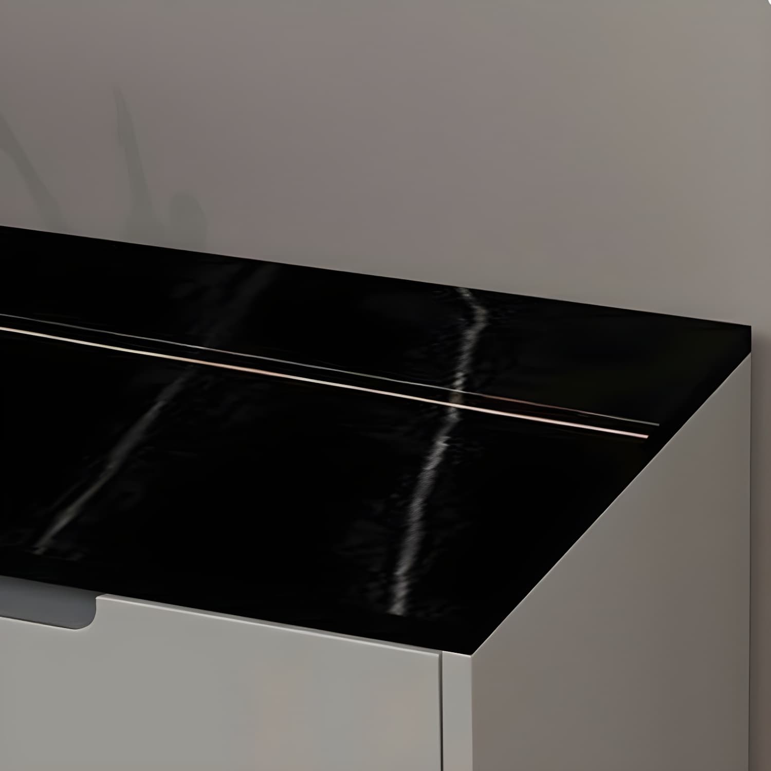 Modern Wood Sideboard with 3 Drawers and 3 Doors - Overall Dimensions 40cm W x 85cm H thumbnail 10