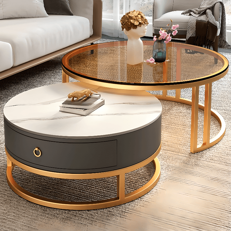 Nested Orbicular Framework Accent Table for Foyer Use thumbnail 4
