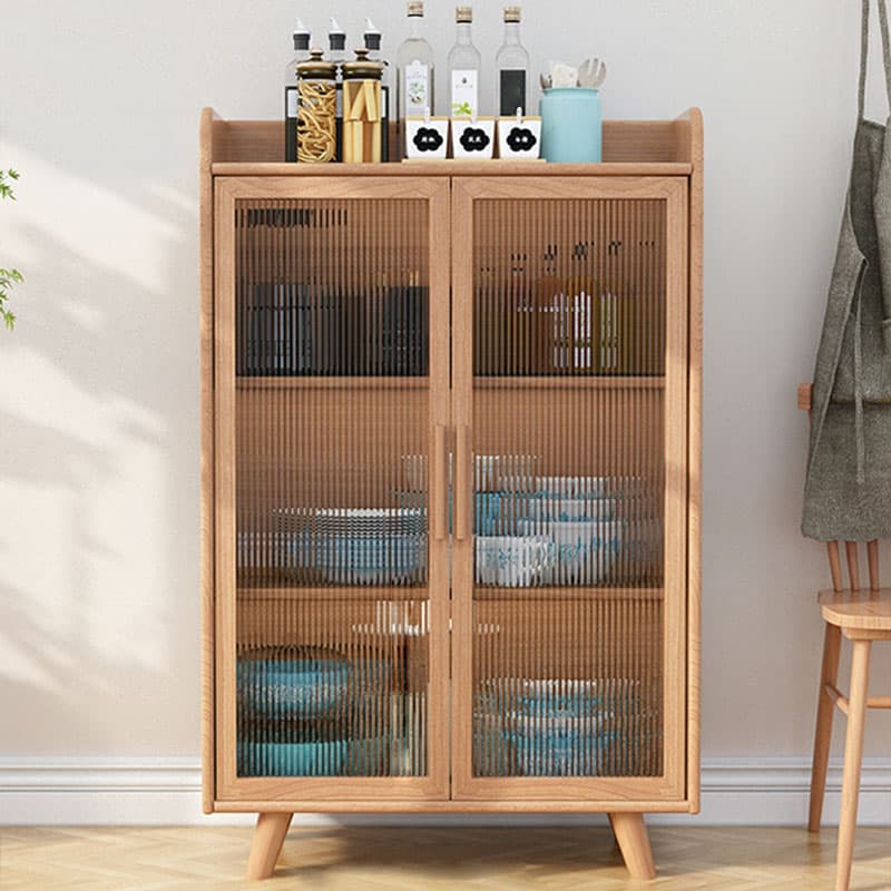 Scandinavian Style Narrow Wood Cabinet 40 cm Buffet & Sideboard Without Drawers Server thumbnail 17